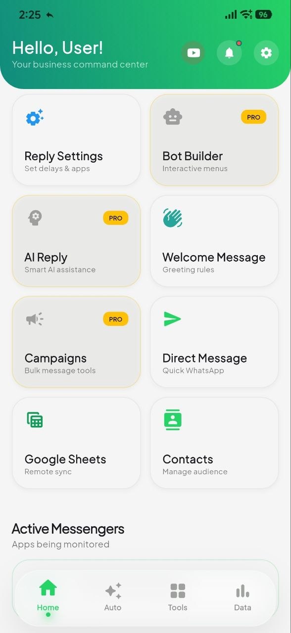 WAconnect AI Analytics Dashboard Preview
